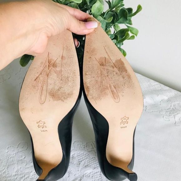 EUC J.V size 9.5 all leather elegant pointed heels 👠 - Picture 5 of 9